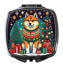 Akita Christmas Compact Mirror – Stylish Purse Mirror with Artistic Covers