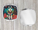 Alaskan Malamute Christmas Compact Mirror – Stylish Purse Mirror with Artistic Covers