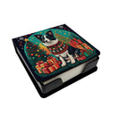 Border Collie Christmas PU Leather Note Paper Holder