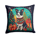 Border Collie Christmas Throw Pillow - 14x14 Decorative Pillow – Art for Your Home & Patio