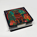 Border Terrier Christmas PU Leather Note Paper Holder