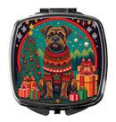 Border Terrier Christmas Compact Mirror – Stylish Purse Mirror with Artistic Covers