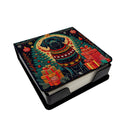 Black Labrador Retriever Christmas PU Leather Note Paper Holder