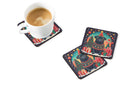 Black Pug Christmas Coasters - Set of 4 Lightweight Foam, Absorbent Drink Coasters