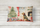 Airedale Terrier Christmas Fabric Decorative Pillow
