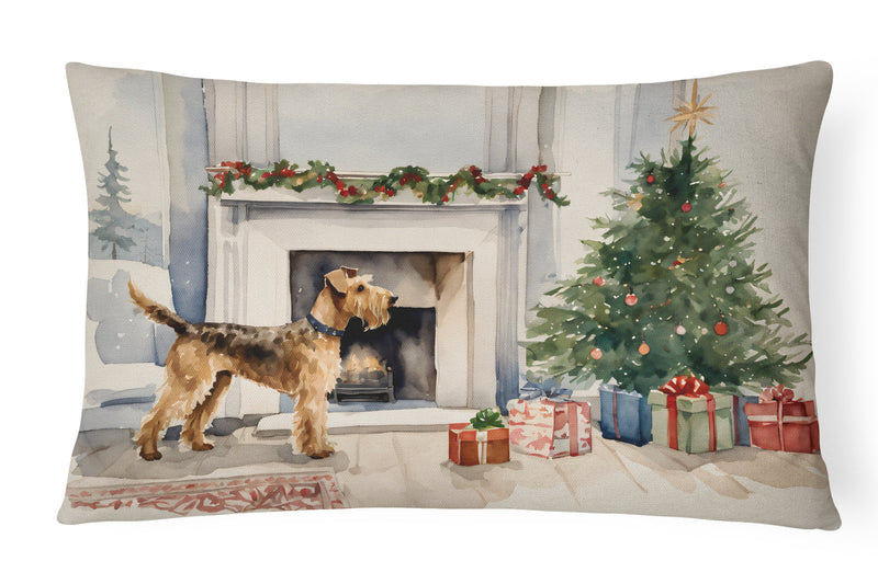 Airedale Terrier Christmas Fabric Decorative Pillow