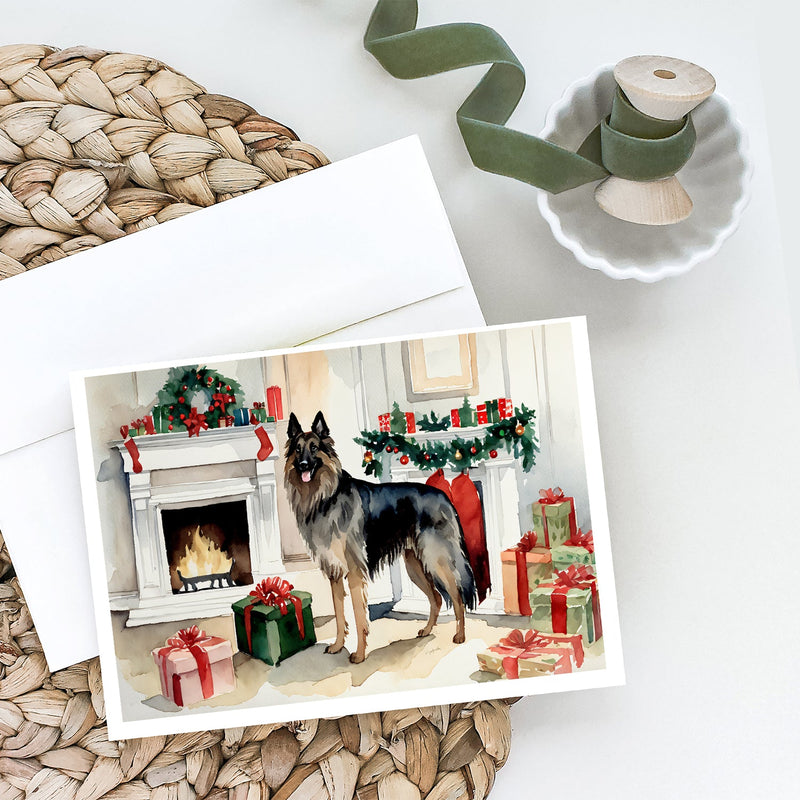 Belgian Tervuren Christmas Greeting Cards and Envelopes Pack of 8