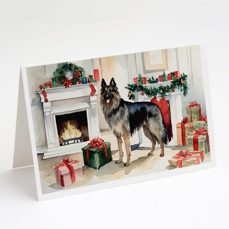 Belgian Tervuren Christmas Greeting Cards and Envelopes Pack of 8