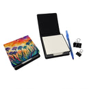 Agapanthus in Color PU Leather Note Paper Holder