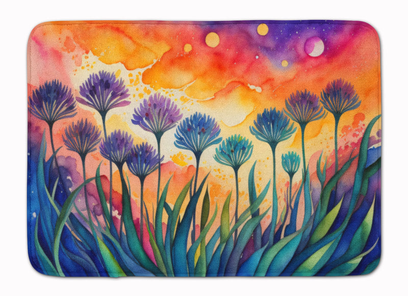 Agapanthus in Color Memory Foam Kitchen Mat