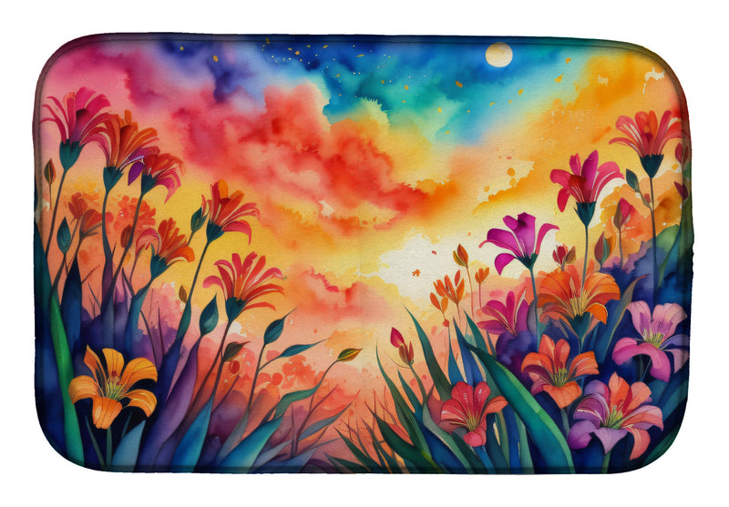 Alstroemerias in Color Dish Drying Mat