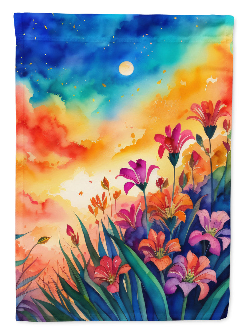 Alstroemerias in Color Garden Flag – Outdoor Decorative Yard Flag