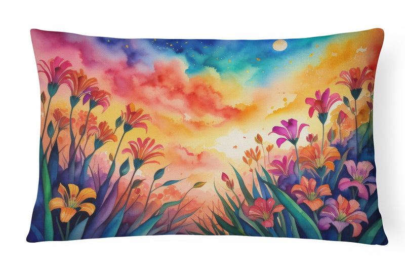 Alstroemerias in Color Fabric Decorative Pillow