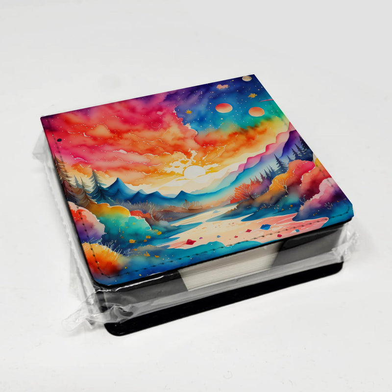 Amaranths in Color PU Leather Note Paper Holder