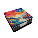 Amaranths in Color PU Leather Note Paper Holder