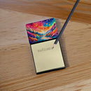 Amaranths in Color Sticky Note Holder- Refiilable Desk Accessory Note Pad
