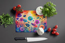 Anemones in Color Glass Cutting Boards – Durable, Decorative Kitchen Art Large