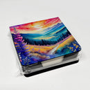 Annual Larkspur in Color PU Leather Note Paper Holder