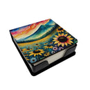 Black-eyed Susans in Color PU Leather Note Paper Holder