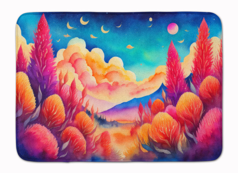 Celosia in Color Memory Foam Kitchen Mat