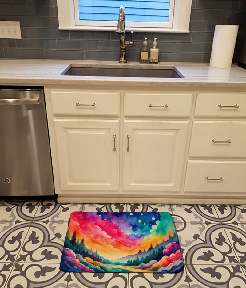 Dusty Miller in Color Memory Foam Kitchen Mat