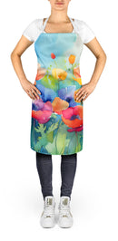 Anemones in Watercolor Apron – Artist-Designed Kitchen, BBQ & Craft Apron