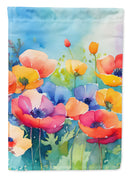 Anemones in Watercolor Garden Flag – Outdoor Decorative Yard Flag