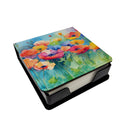 Anemones in Watercolor PU Leather Note Paper Holder