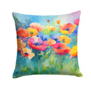 Anemones in Watercolor Throw Pillow - 14x14 Decorative Pillow – Art for Your Home & Patio