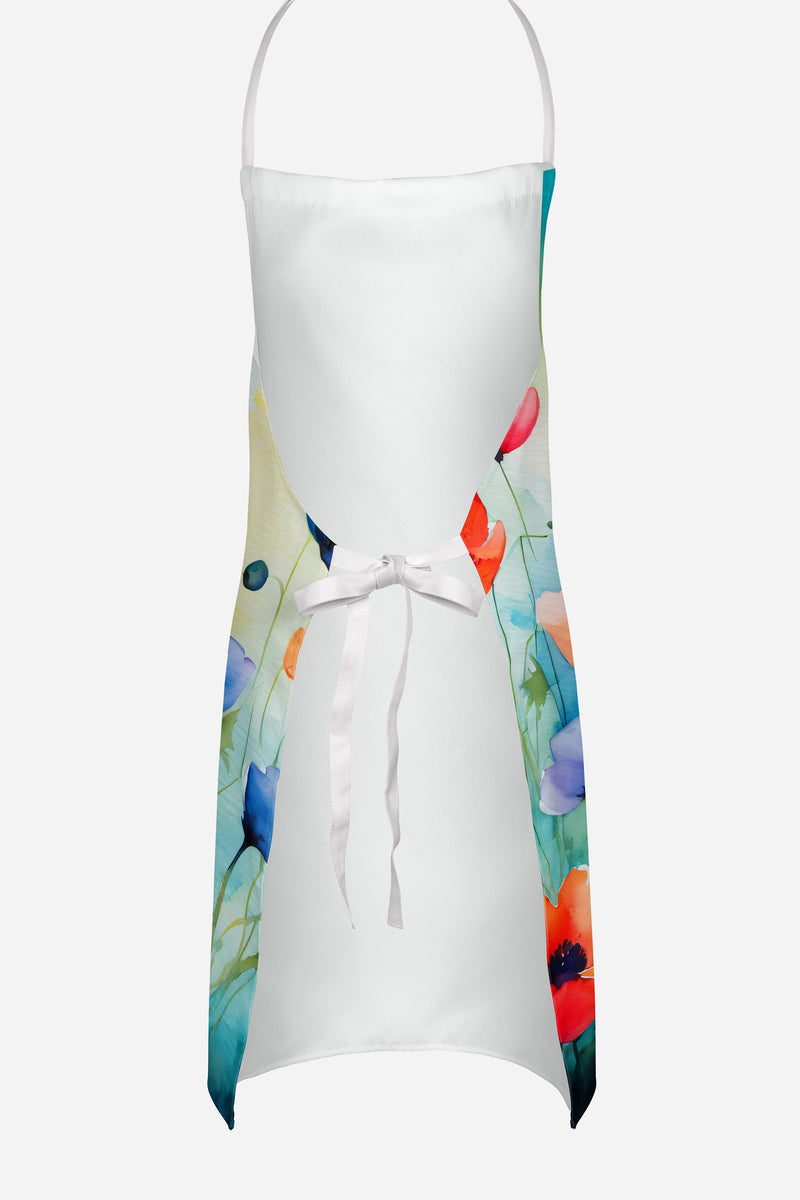 Anemones in Watercolor Apron – Artist-Designed Kitchen, BBQ & Craft Apron