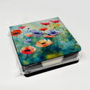 Anemones in Watercolor PU Leather Note Paper Holder