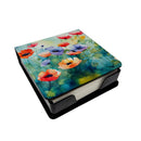 Anemones in Watercolor PU Leather Note Paper Holder
