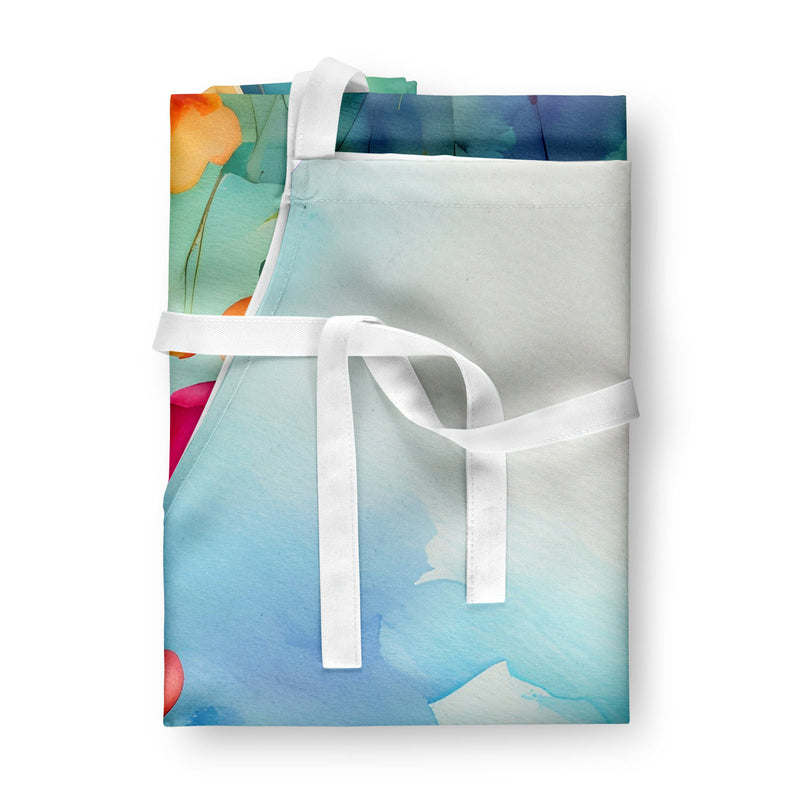 Anemones in Watercolor Apron – Artist-Designed Kitchen, BBQ & Craft Apron