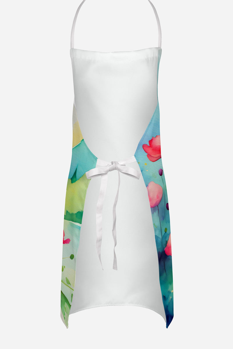 Anemones in Watercolor Apron – Artist-Designed Kitchen, BBQ & Craft Apron