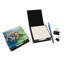 Anemones in Watercolor PU Leather Note Paper Holder
