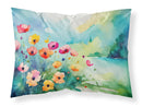 Anemones in Watercolor Fabric Standard Pillowcase – Artistic Decorative Front, White Back