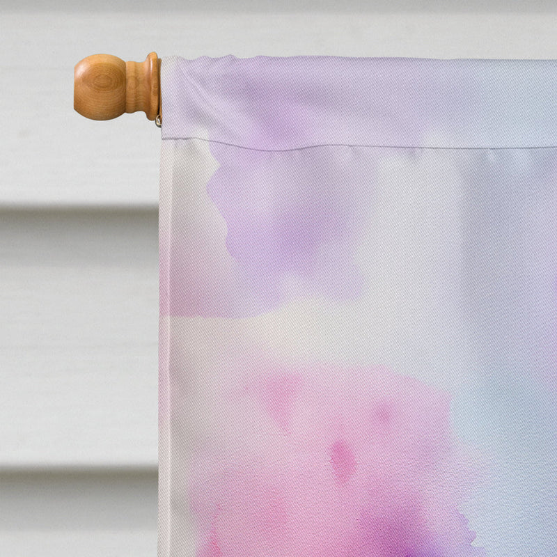 Orchids in Watercolor House Flag