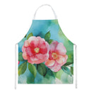Alabama Camellia in Watercolor Apron – Artist-Designed Kitchen, BBQ & Craft Apron