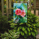 Alabama Camellia in Watercolor Garden Flag – Outdoor Decorative Yard Flag