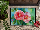 Alabama Camellia in Watercolor Doormat -  18x27 Decorative Floor Mat – Indoor/Outdoor Rug