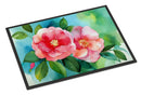 Alabama Camellia in Watercolor Doormat -  18x27 Decorative Floor Mat – Indoor/Outdoor Rug