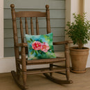 Alabama Camellia in Watercolor Throw Pillow