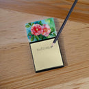 Alabama Camellia in Watercolor Sticky Note Holder- Refiilable Desk Accessory Note Pad