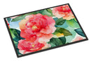 Alabama Camellia in Watercolor Doormat -  18x27 Decorative Floor Mat – Indoor/Outdoor Rug