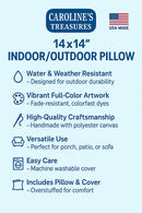 Alabama Camellia in Watercolor Throw Pillow