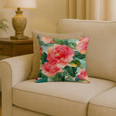 Alabama Camellia in Watercolor Throw Pillow