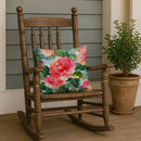 Alabama Camellia in Watercolor Throw Pillow