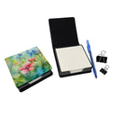 Alaska Forget-me-nots in Watercolor PU Leather Note Paper Holder