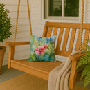 Alaska Forget-me-nots in Watercolor Throw Pillow