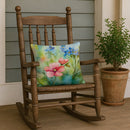 Alaska Forget-me-nots in Watercolor Throw Pillow